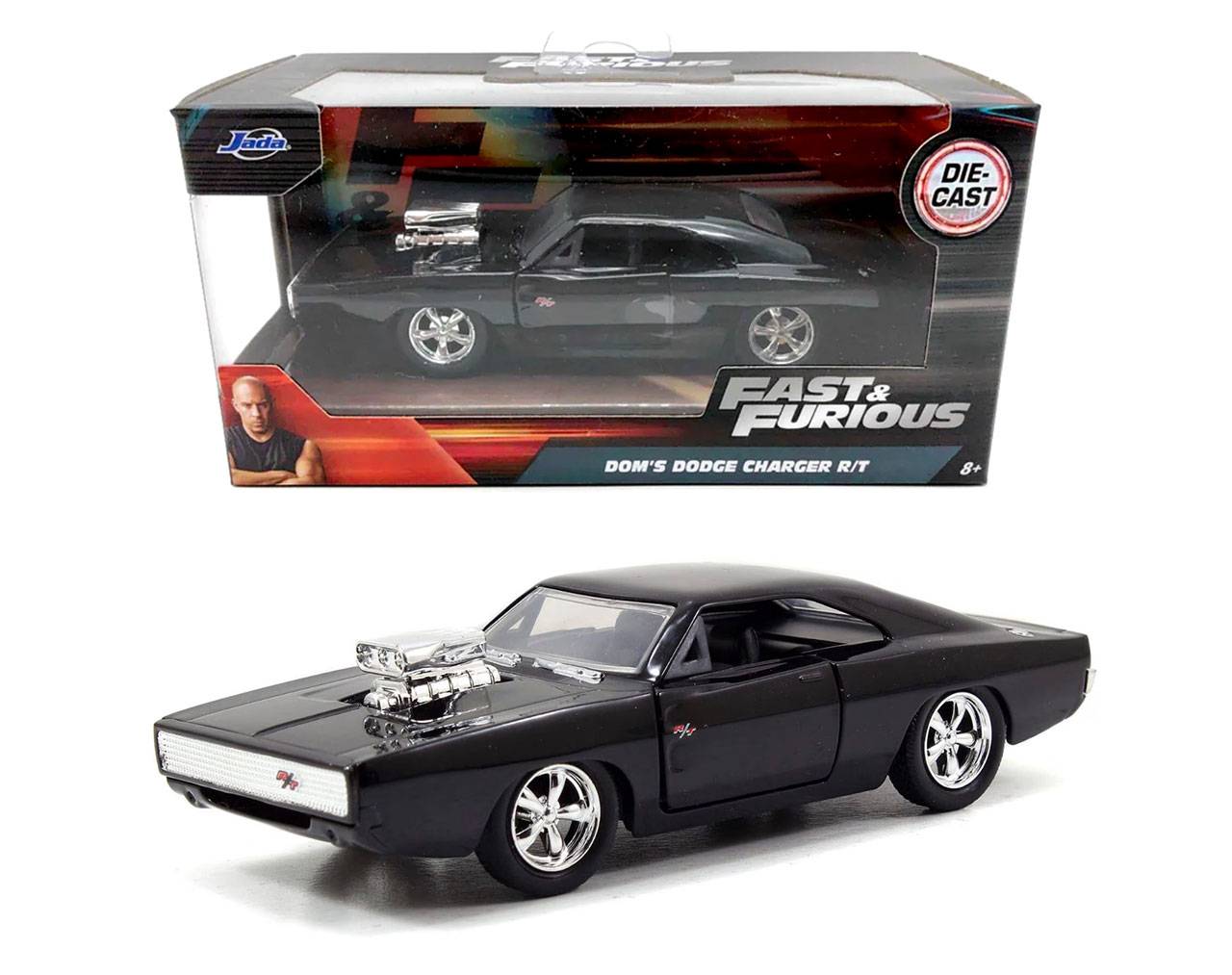 Dom's Dodge Charger RT Escala 1:32 - Fast and Furious - Die-Cast Jada Toys