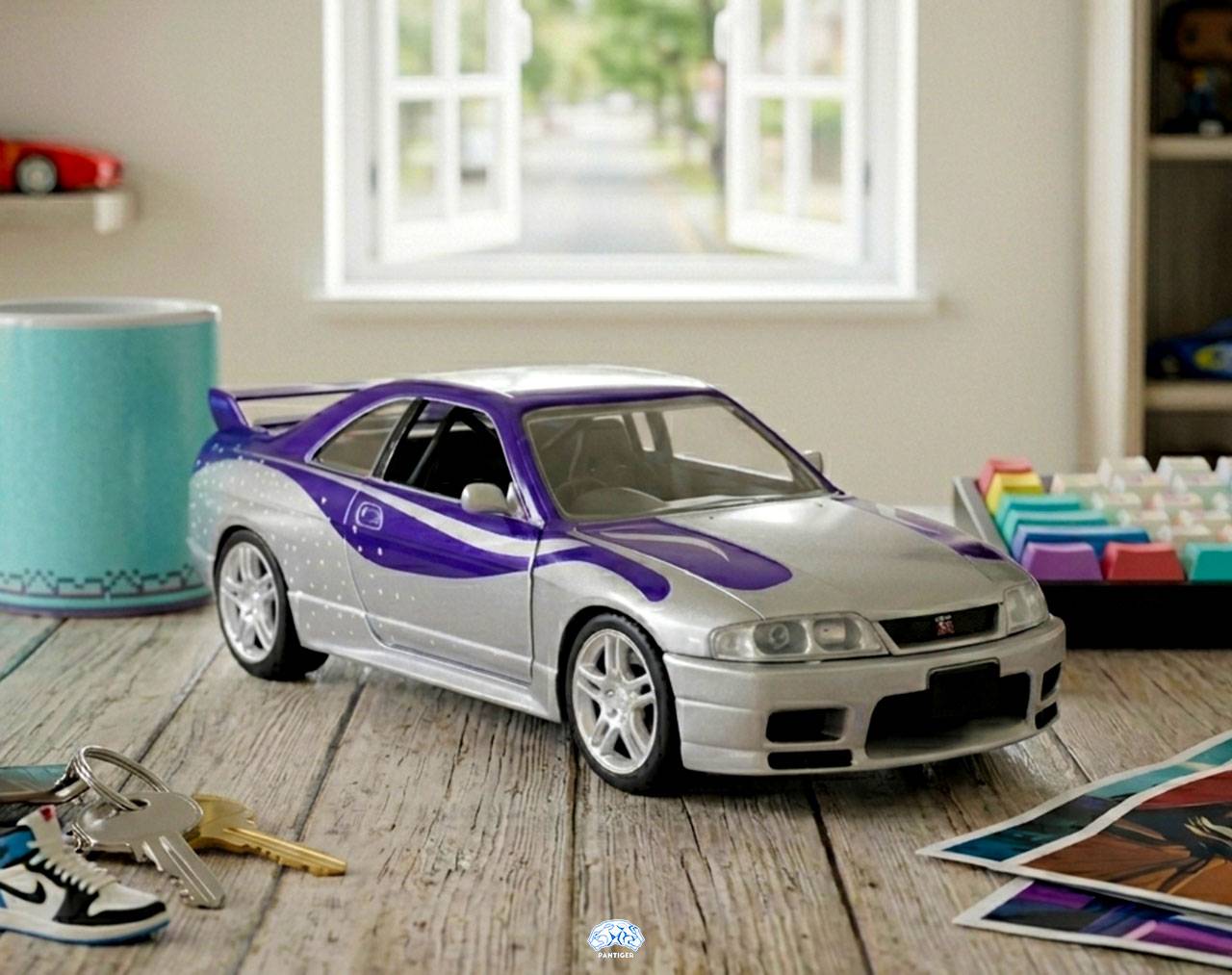1995 Nissan Skyline GT-R (BCNR33) Escala 1:32 - Fast and Furious Tokyo Drift - Die-Cast Jada Toys