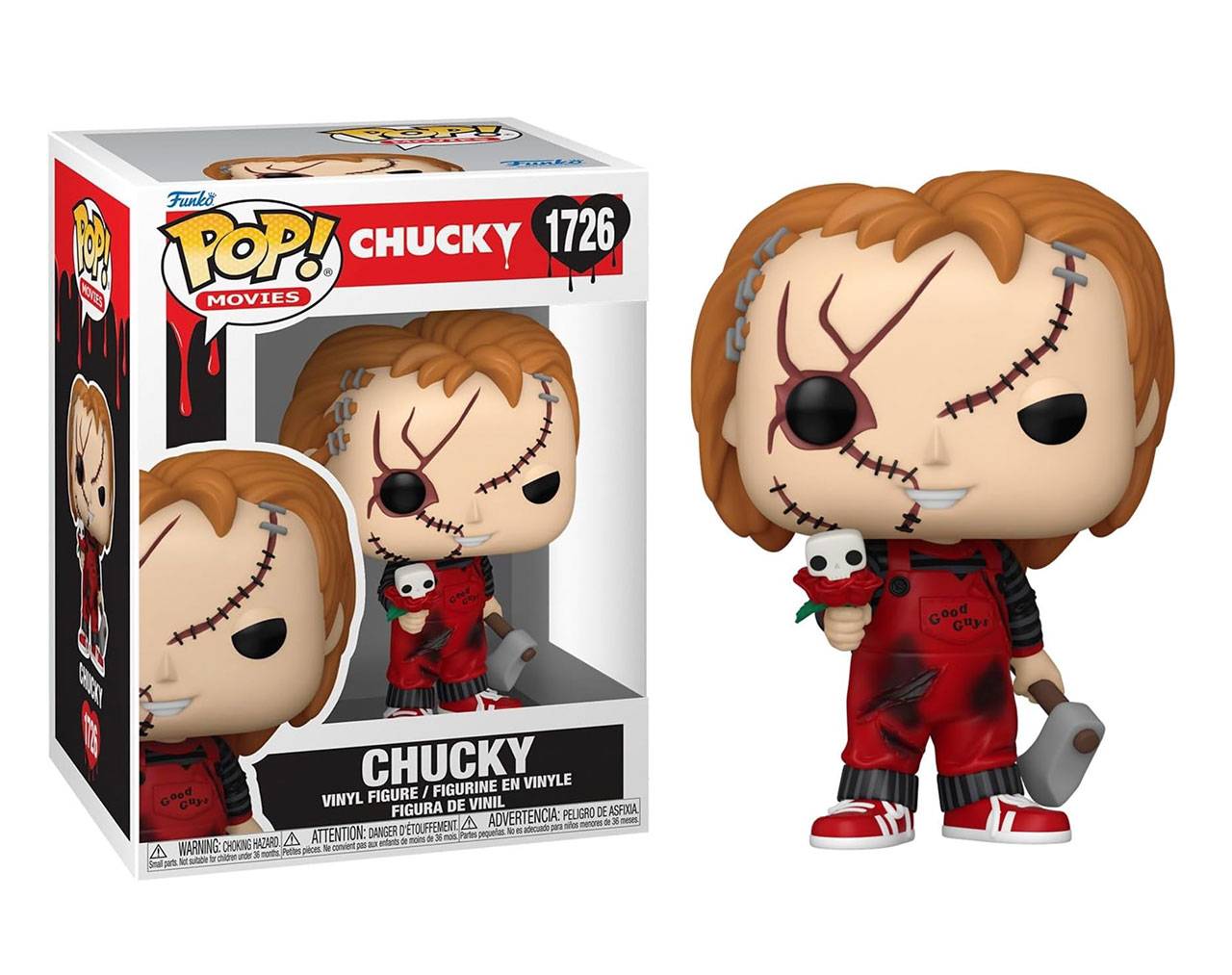 Chucky with Flower (Valentine's Day) - Chucky Pop! Vinyl