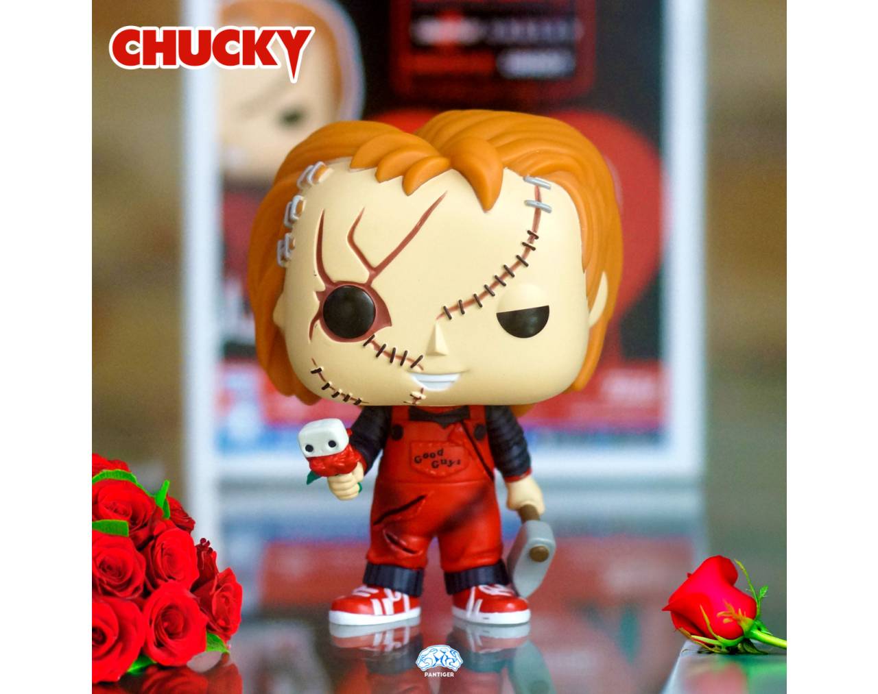 Chucky with Flower (Valentine's Day) - Chucky Pop! Vinyl