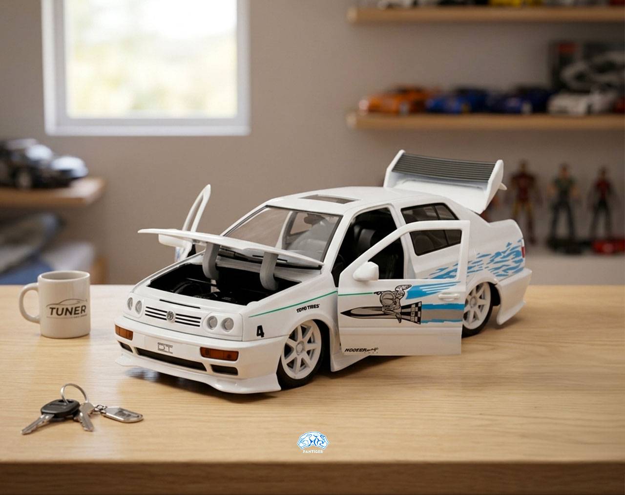 Volkswagen Jetta (Escala 1:24) - Fast and Furious - Die-Cast Jada Toys