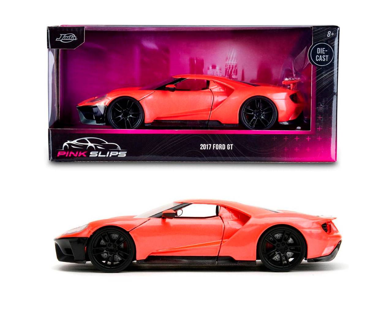 2017 Ford GT (Salmon) 1:24 - Pink Slips - Die-Cast Jada Toys