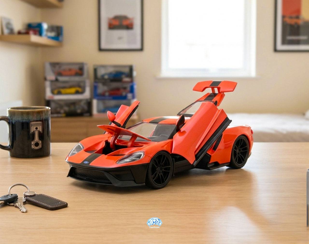 2017 Ford GT (Salmon) 1:24 - Pink Slips - Die-Cast Jada Toys