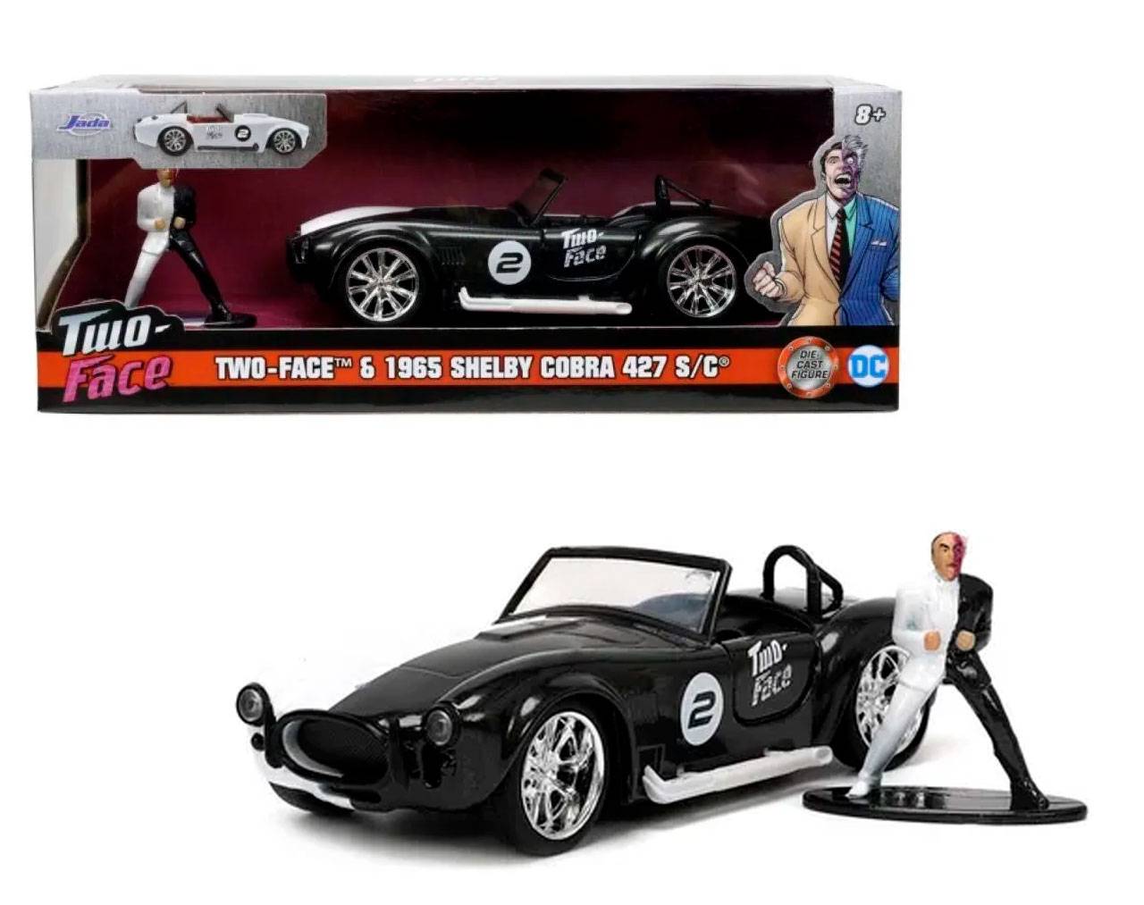 Two-Face & 1965 Shelby Cobra 427 - DC Comics - Die Cast Jada Toys