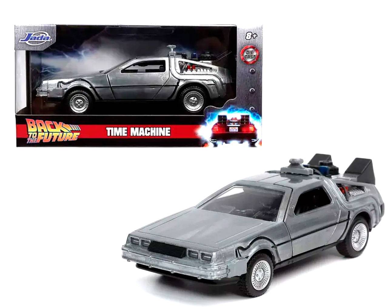 DeLorean Time Machine 1:32 - Back to the Future 1 - Die Cast Jada Toys