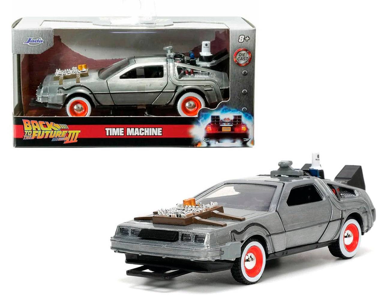 DeLorean Time Machine (Tires) 1:32 - Back to the Future III - Die Cast Jada Toys