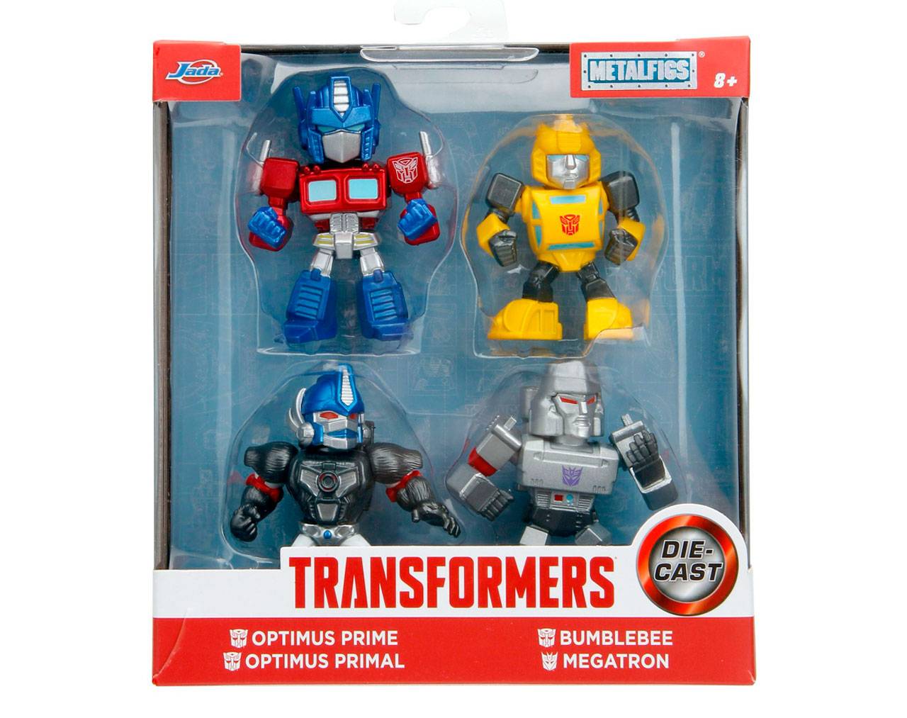 Optimus Prime/Optimus Primal/Bumblebee/Megatron - Transformers Metalfigs Die Cast Jada Toys