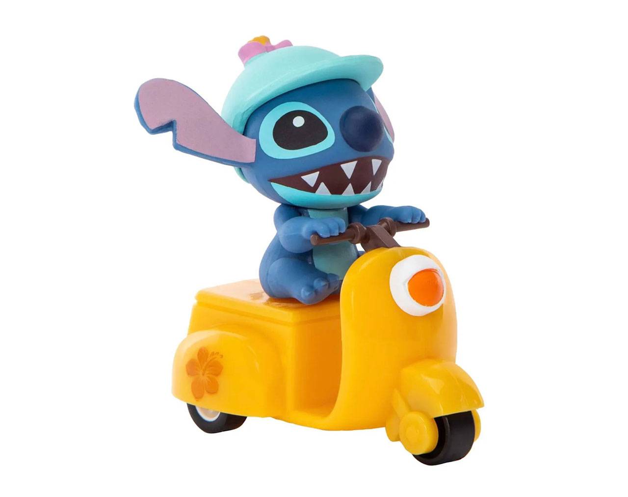 Stitch in Yellow Motorcycle - Disney Lilo & Stitch Pullback Car Beast Kingdom