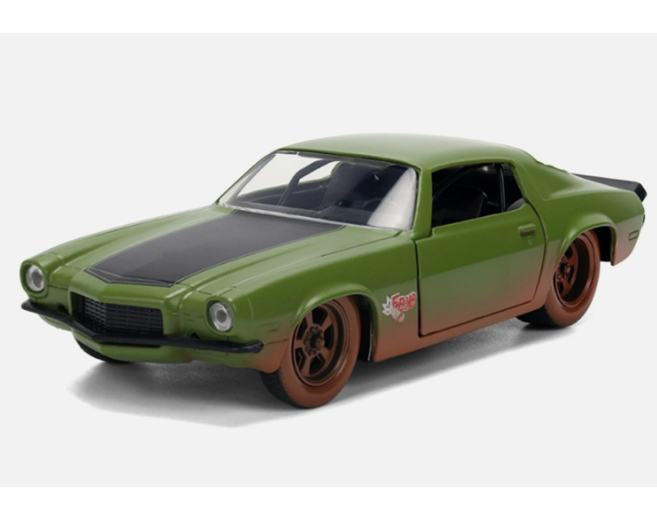1973 Chevrolet Camaro Green (Dirty Version) - Escala 1:32 - Fast and Furious - Die-Cast Jada Toys