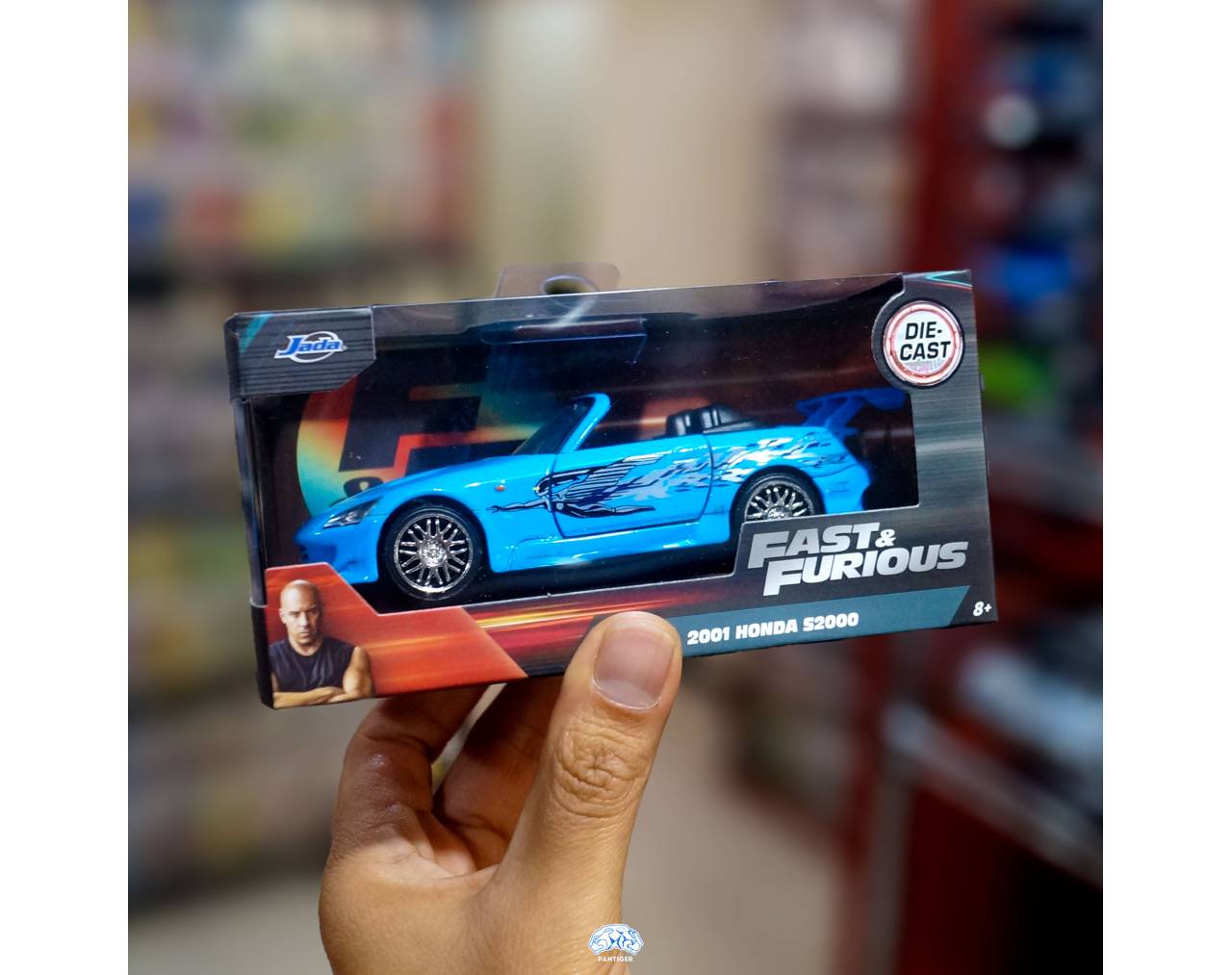 2001 Honda S2000 (Blue) - Escala 1:32 - Fast and Furious - Die-Cast Jada Toys