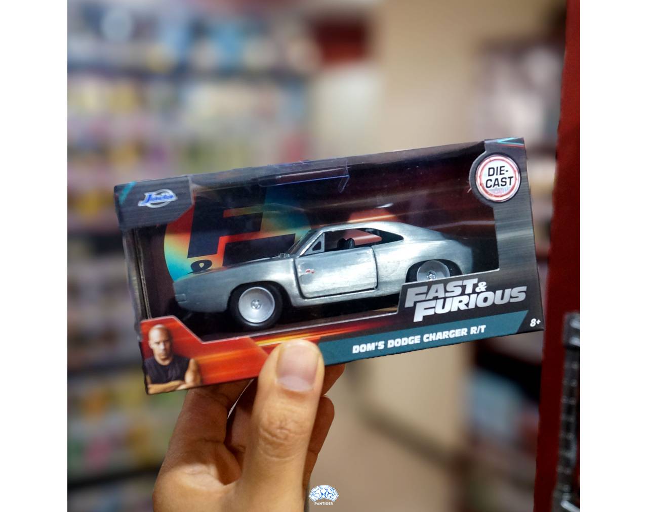 Dom´s Charger R/T Gris (Brillante) - Escala 1:32 - Fast and Furious - Die-Cast Jada Toys