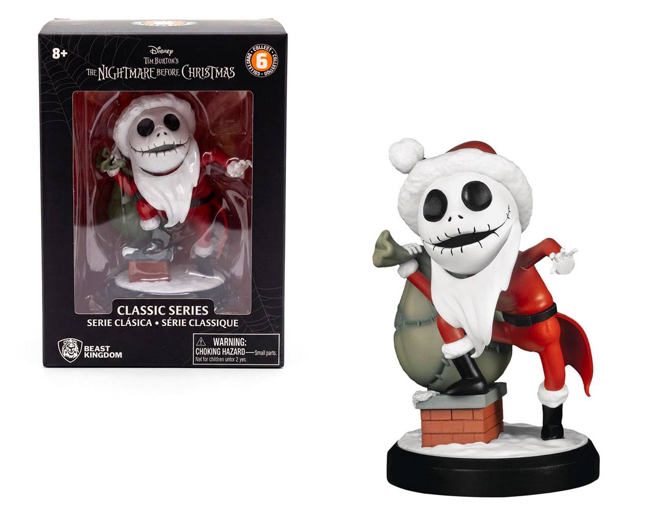Jack Skellington (con traje de Santa) - The Nightmare Before Christmas Beast Kingdom Classic Series