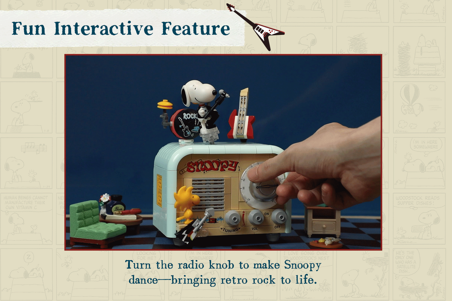 Snoopy  Radio (Set de Construcción) - Pantasy Peanuts