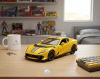 Ferrari 812 Competizione (Yellow) Escala 1:64 - Speed Icons Limited Edition - Die-Cast Maisto